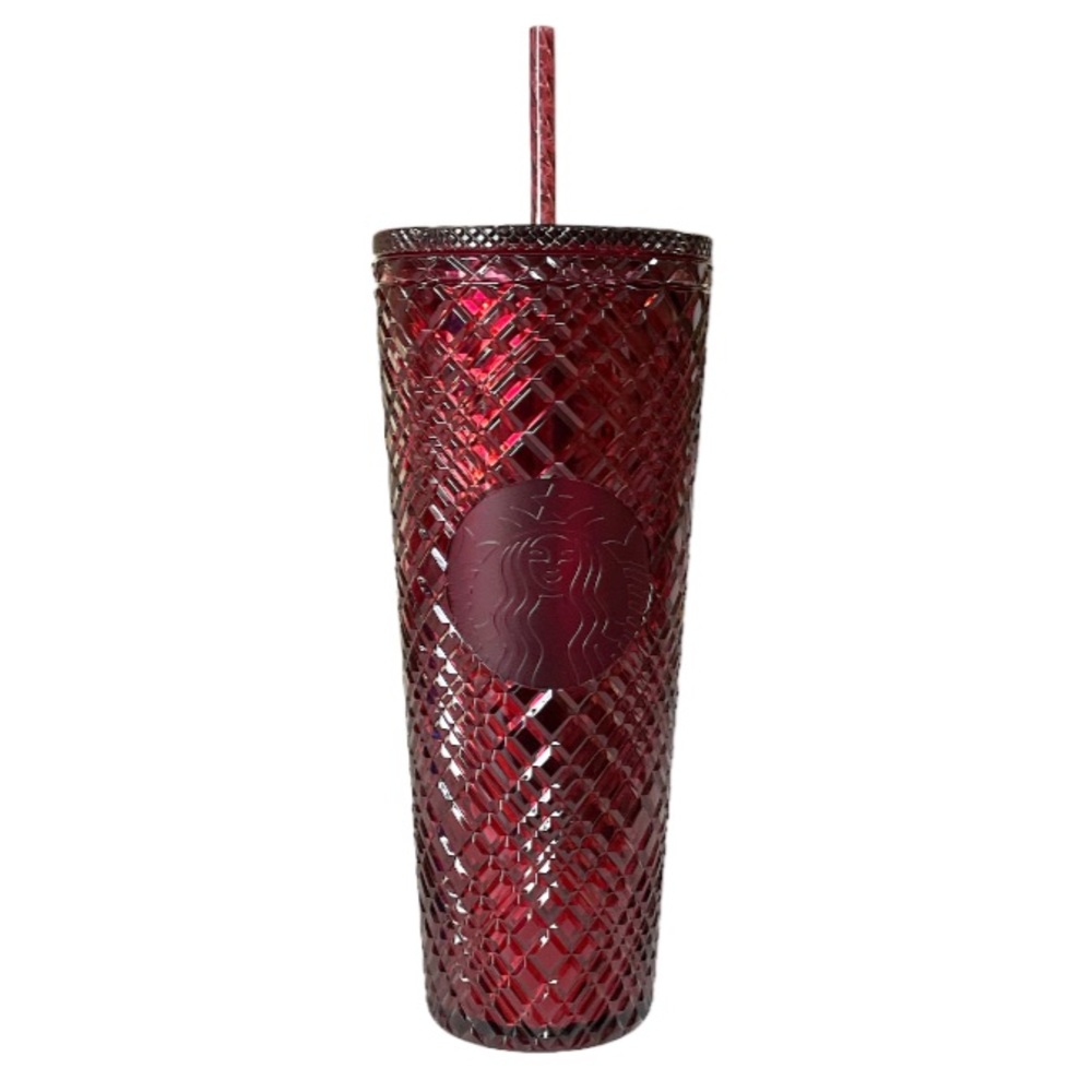 NEW Starbucks Holiday MERLOT 24oz Cold Cup Jeweled Venti Tumbler